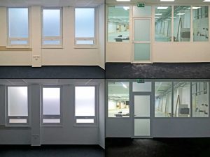 Savmart hatású betekintésgátló épületüveg fólia ajtó- és ablaküvegen